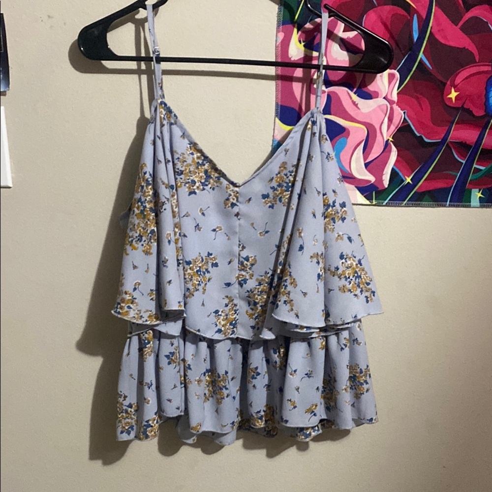 Buffalo David Bitton Blue Floral Camisole